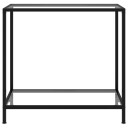 vidaXL Konsollbord gjennomsiktig 80x35x75 cm herdet glass
