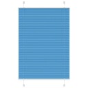  plisségardin blå 90x100 cm Stoff Bredde 89,4 Polyester