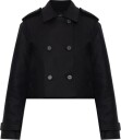 AllSaints Dame Frakker Svart 2XS,