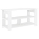  TV stativ Hvit 100 x 40 x 50 cm