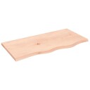 Benkeplate til bad 80x40x2 cm ubehandlet heltre