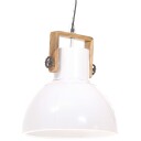 vidaXL Industriell hengelampe 25 W hvit rund 40 cm E27
