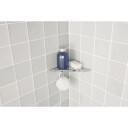 Dansani Match Shower Corner i blank rustfri stål