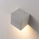 Lindby Firkantet vegglampe Gerda i betong