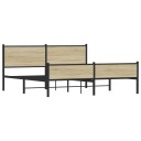  Sengeramme i metall uten madrass sonoma eik 183x213 cm 3301402