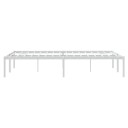 vidaXL Sengeramme i metall hvit 120x200 cm