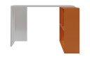 Skrivebord Candeger 120 cm med Oppbevaringshyller   Hvit/Oransje
