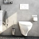 Pressalit toilet paper holder w / back plate polished rf