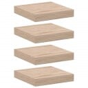  Flytende hyller 4 stk 23x23,5x4 cm konstruert tre 8721158392923