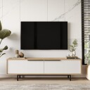 Nilena TV-benk 160x45,1x35,5 cm - eik, hvit