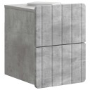  Vegghengt Nattbord Betonggrå 33 x 34,5 x 43 cm Konstruert tre