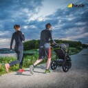 Hauck Runner Joggevogn Svart/Neongul