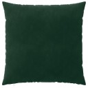vidaXL Putetrekk 2 pcs HEERLEN Mørkegrønn 65 x 65 cm Fløyel