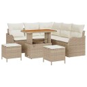  Hagesofa Set 8 pcs Beige polyrotting
