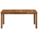 vidaXL Kaffebord Naturlig 50 x 100,5 x 45 cm Solid akasietre
