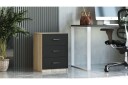 Barrock Nattbord 45 cm - Natur/Svart