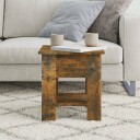 vidaXL Salongbord røkt eik 40x40x42 cm konstruert tre