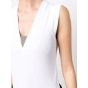 Brunello Cucinelli Dame Topper Hvit S,