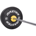Master Fitness Add On Plates, Gummibelagte vektskiver Vekt 0,5 kg