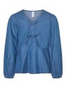 Vero Moda Girl Demi Topp Denim (140 / 10 år)