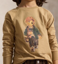 Ralph Lauren Kids Polo Bear Cotton Long Sleeve Tee   Brown   3