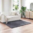  Faux Skinnmatte Tafalla Antrasitt 120 x 120 cm Polyester