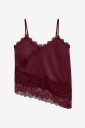 Vero Moda   Undertøystopp vmJulia Singlet Lace Assymetric   Rød
