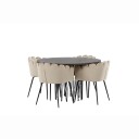 Furniture/Fashion Spisegruppe furniture/fashion Stone med 4 Limhamn Stoler Rundt GR23025