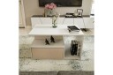 Bulvari Stuebord 90 cm - Beige/Hvit