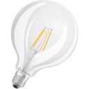 Ledvance E27 7W Globepære Klar 2700K Varmt Hvit Lys Ø12,5 cm