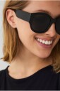 Ellos Collection   Solbriller med oval form   Svart