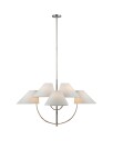 Kinsley Large Two Tier Chandelier Nickel