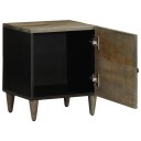  Nattbord lysegrå 40x33x46 cm heltre mango 8721158448811