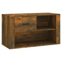 vidaXL Skoskap r?kt eik 80x35x45 cm konstruert tre
