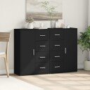  Skjenker 2 stk svart 60x31x84 cm konstruert tre
