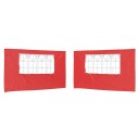  Party Telt Sidevegg 2 pcs 400 x 195 cm Rød PE og stål