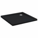 vidaXL Dusjbunnbrett med prikker 80 x 80 x 4 cm ABS Svart