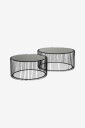 KARE Design   2 sofabord Wire   Svart