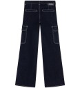 Indian Blue Jeans Jeans   Cargo   Vid passform   Dark Denim   Indian Blue Jeans   16 år 176   Jeans   Blå