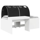  Seng med tunnel 4 pcs Hvit og svart Konstruert tre