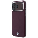 BMW MagSafe-etui med preget metallogo for iPhone 18/17 Pro Max - Burgunder