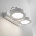 Xo Light Big A02 Dobbelt LED Vegglampe Med Vipp Matt Hvit