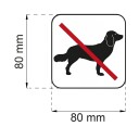 Habo Outlet Hundeforbud Vinyl Skilt