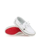 Christian Louboutin, Dame, Sko, Hvit, 37 EU,