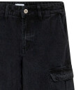 Grunt Jeans Worki Low Waist Cargo Svart 11 år 146 Jeans