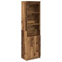 Highboard gammelt tre 50x35x180 cm konstruert tre