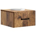  Vegghengt Nattbord 2 pcs Gammelt tre 34,5 x 33 x 20 cm