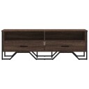  TV-benk brun eik 122x34x41 cm konstruert tre 848583