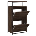  Skoskap brun eik 60x34x112 cm konstruert tre 8721012382695
