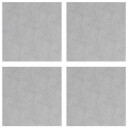  Sjekkplater 4 pcs sølv 40 x 40 cm Aluminium